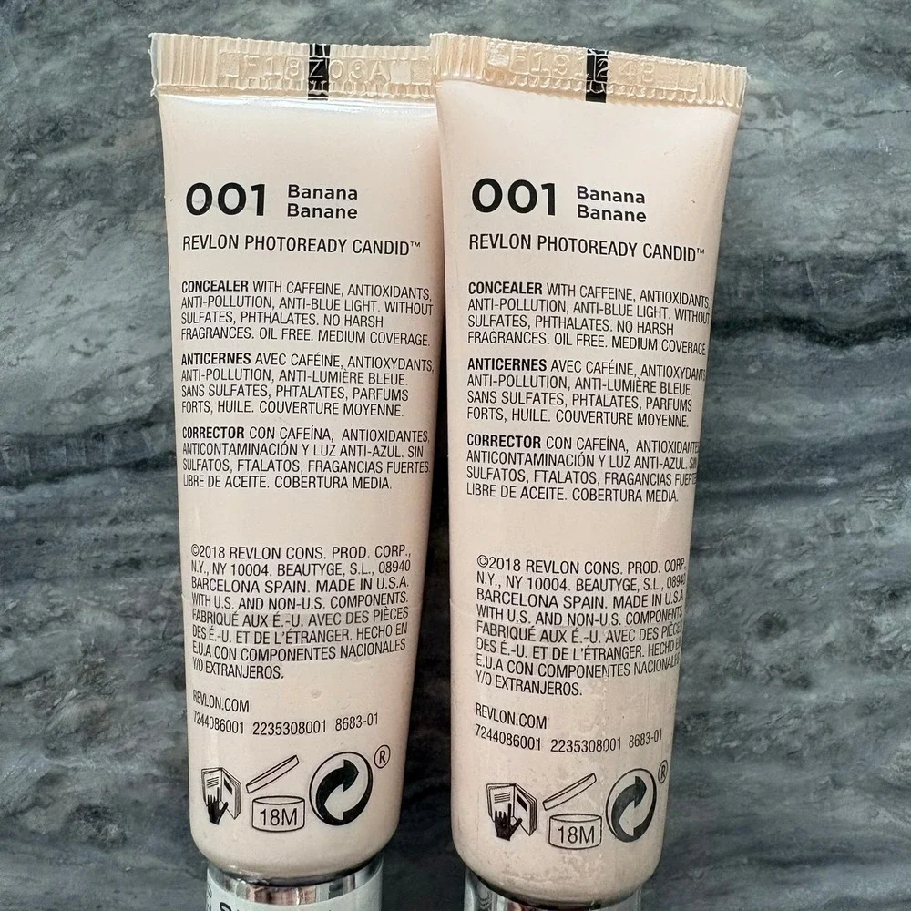 Revlon PhotoReady Candid Antioxidant Concealer 001 Banana 0.34oz 2 Pack